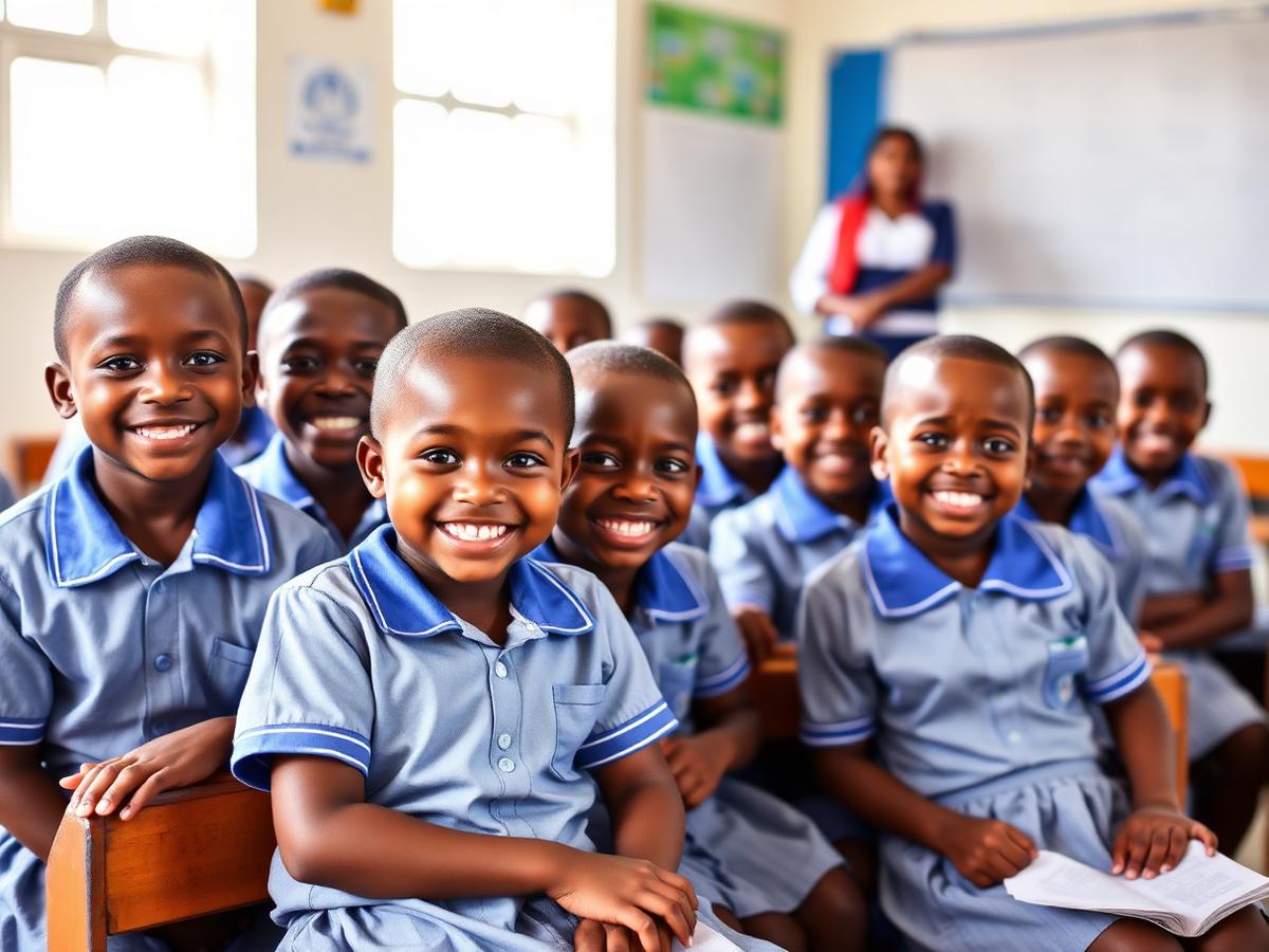 Primary pupils in class