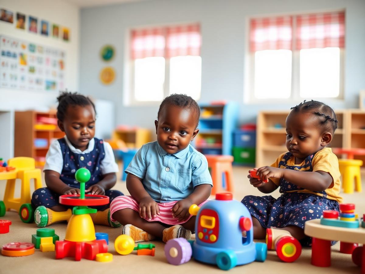 Preschool children at play